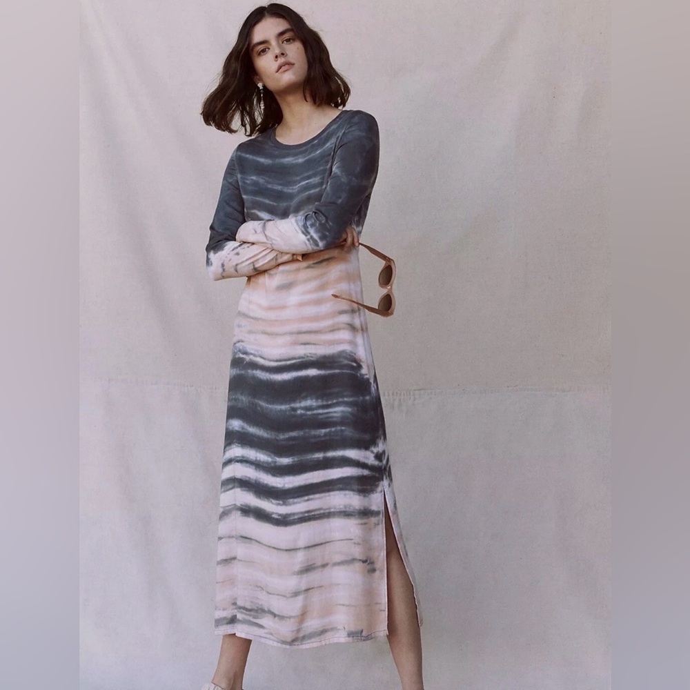 Anthropologie Dolan Tie-Dye Long Sleeve Dress - Picture 2 of 9